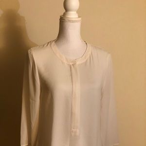 Express White 3/4 Sleeve Blouse